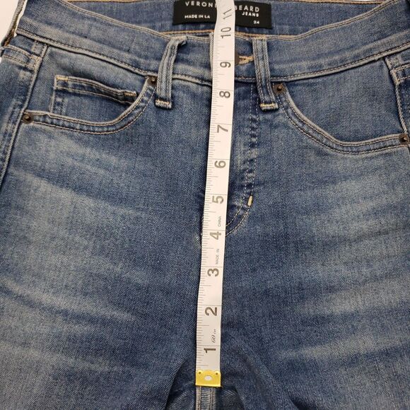 Veronica Beard Flare Jeans Womens 24 Blue Sheridan Exaggerated Flare High Rise - Picture 9 of 12